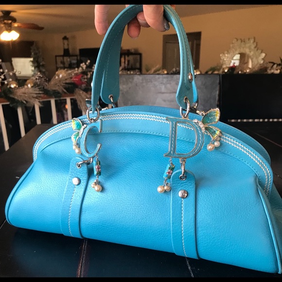 Dior Handbags - Dior Ltd Edition Butterfly Detective Bag Turquoise